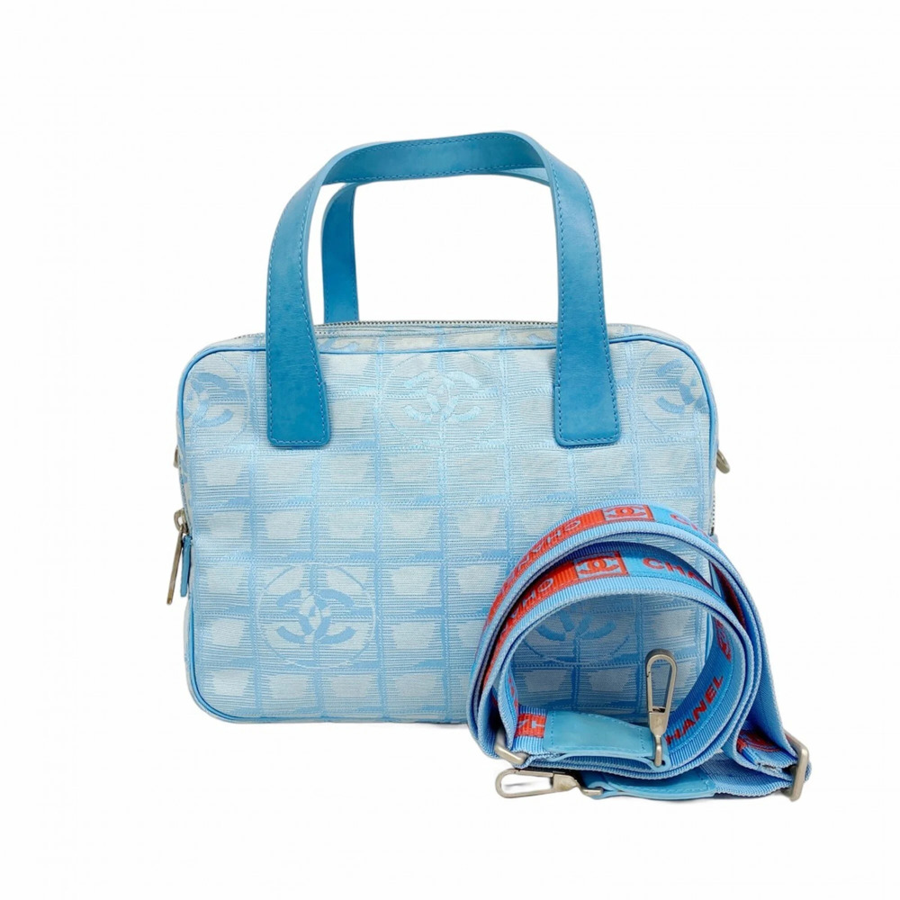 Chanel New Travel Nylon Handbag, Blue, 2-way bag for women